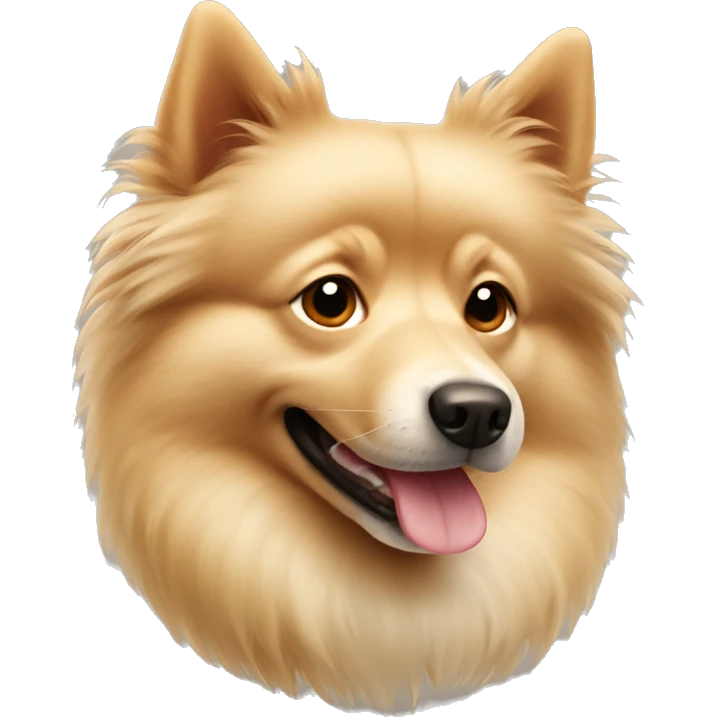 beige spitz dog emoji