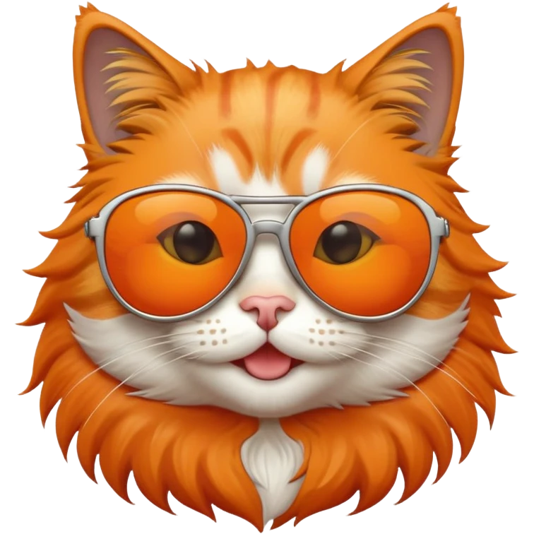 Cringe cat wearing sunglasses  emoji