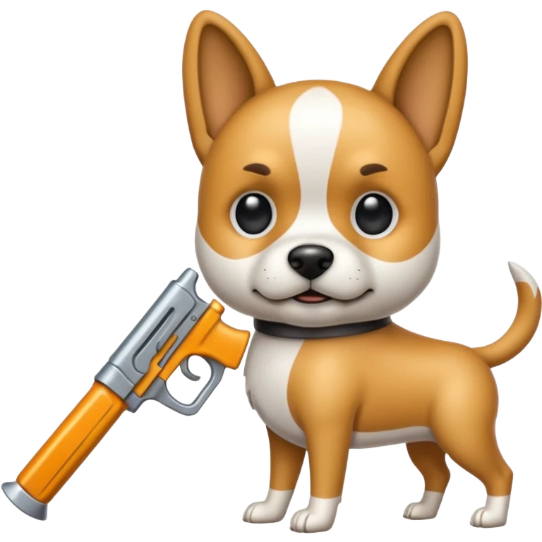 Make a weapon Dog shape emoji