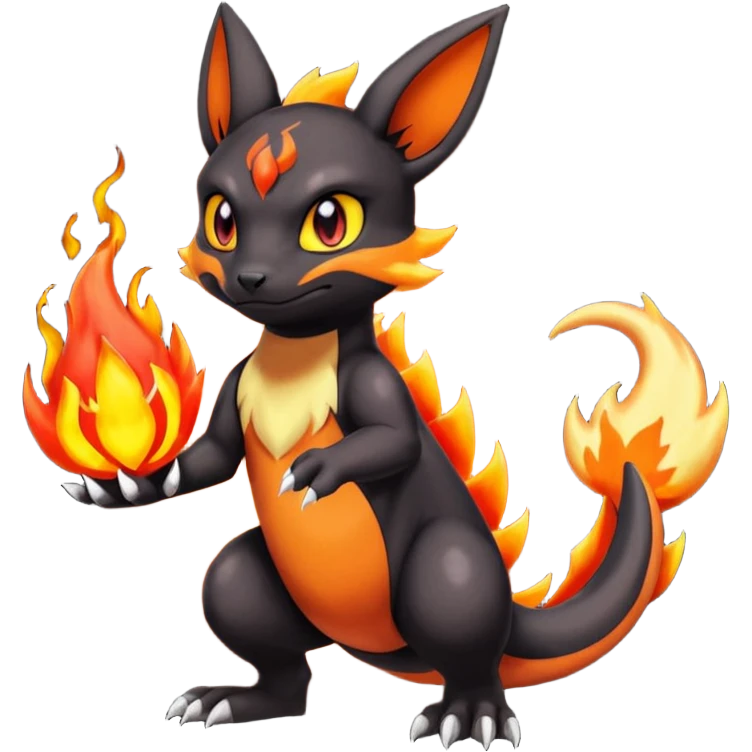 Umbreon-Charmander-Charmeleon-Guilmon-fusion emoji