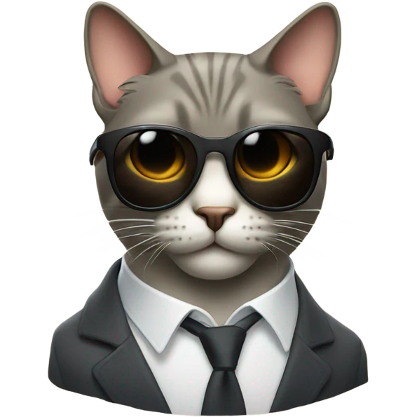 Cat with sunglasses emoji