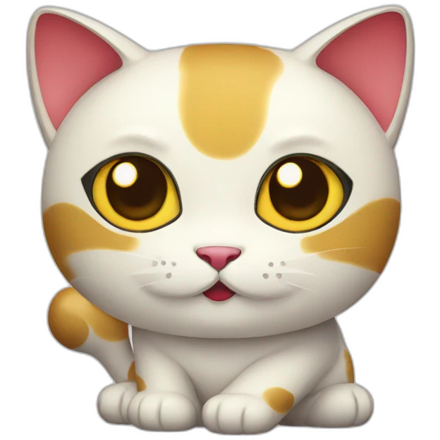 Japanese fortune cat emoji
