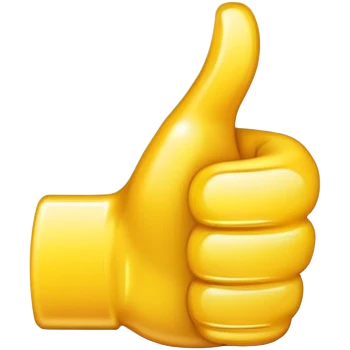 small yellow thumbsup emoji