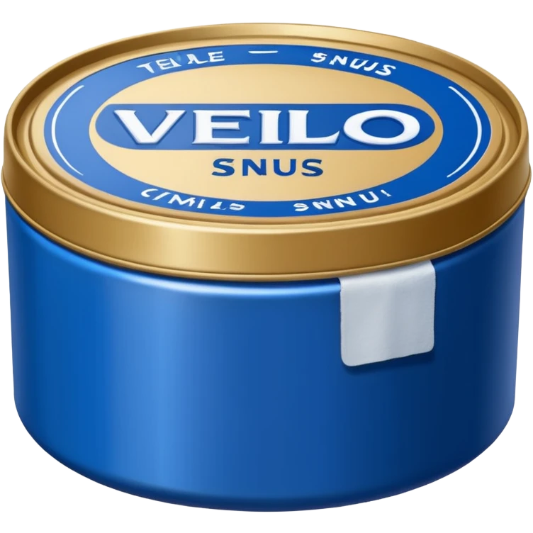an emoji of a can of Velo snus emoji