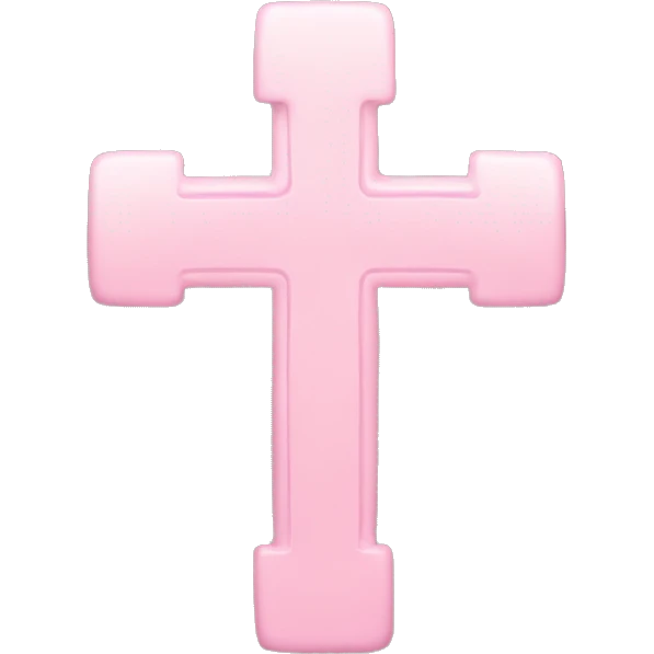 light pink cross emoji