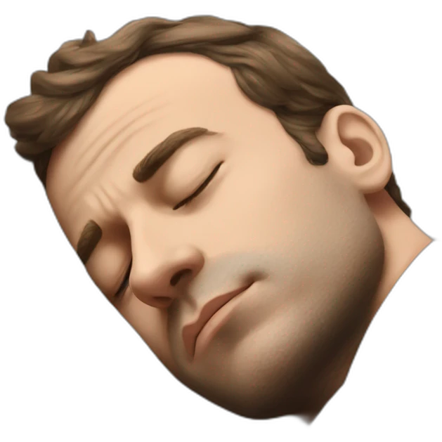 Macron sleeping emoji
