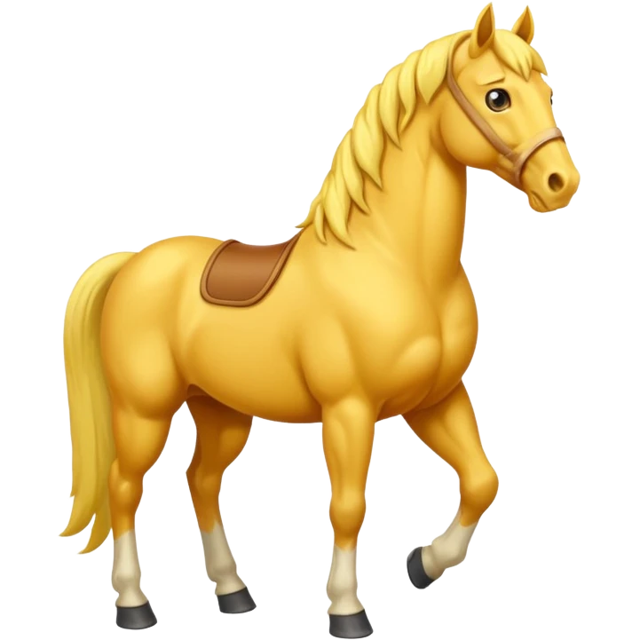 Yellow horse  emoji