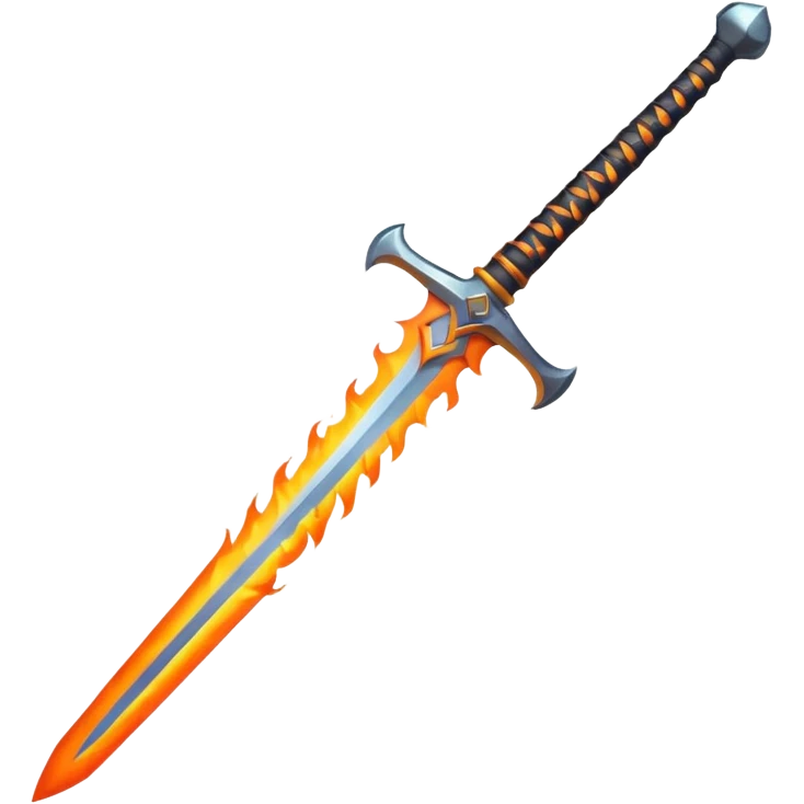 sword and fire emoji