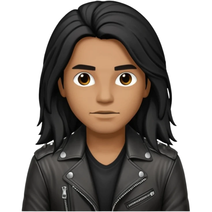 rocker with brown skin emoji