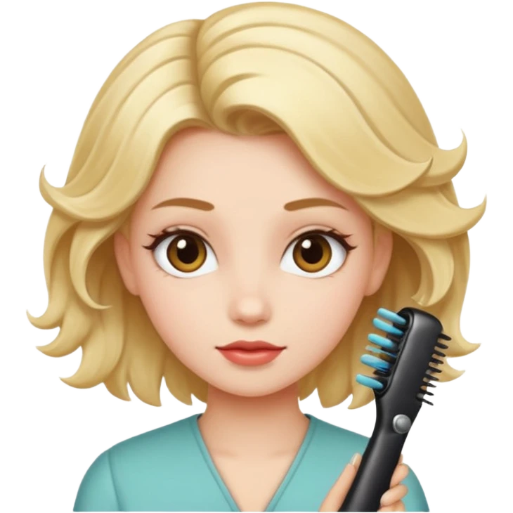 Girlwith  hairstyle tools  emoji