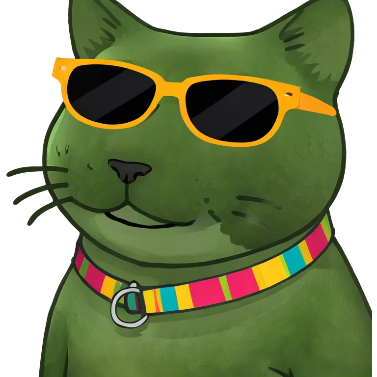 Cat with sunglasses emoji