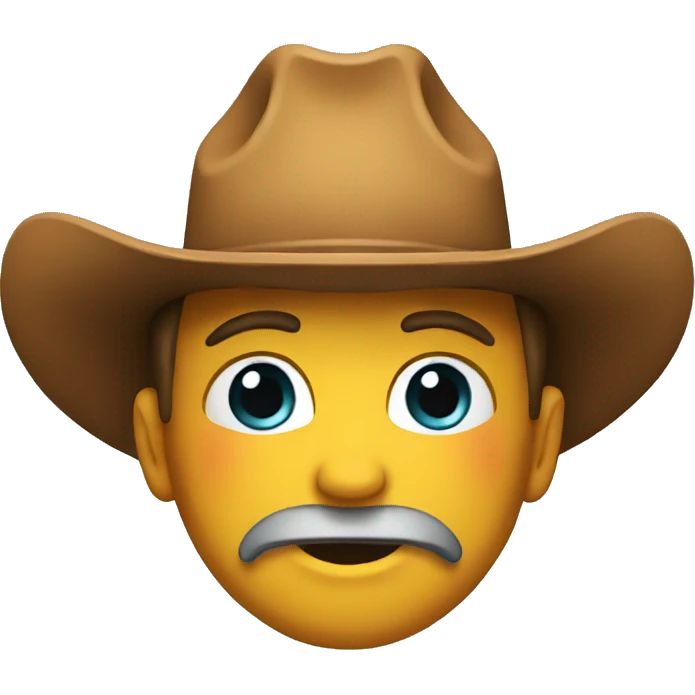 rainbow cowboy face emoji