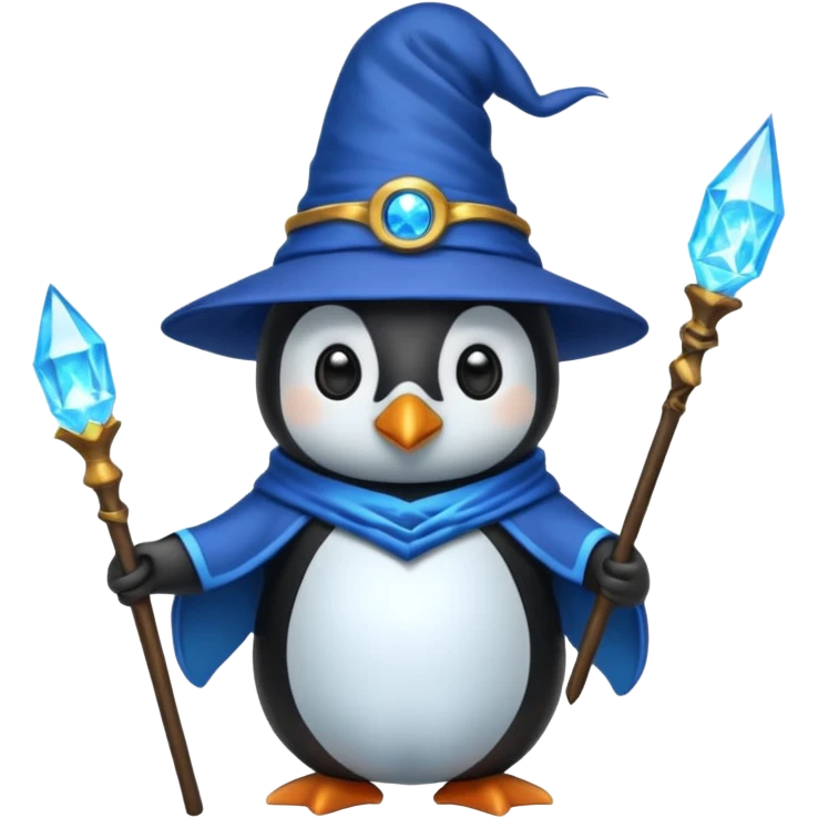 Penguin Wizard emoji