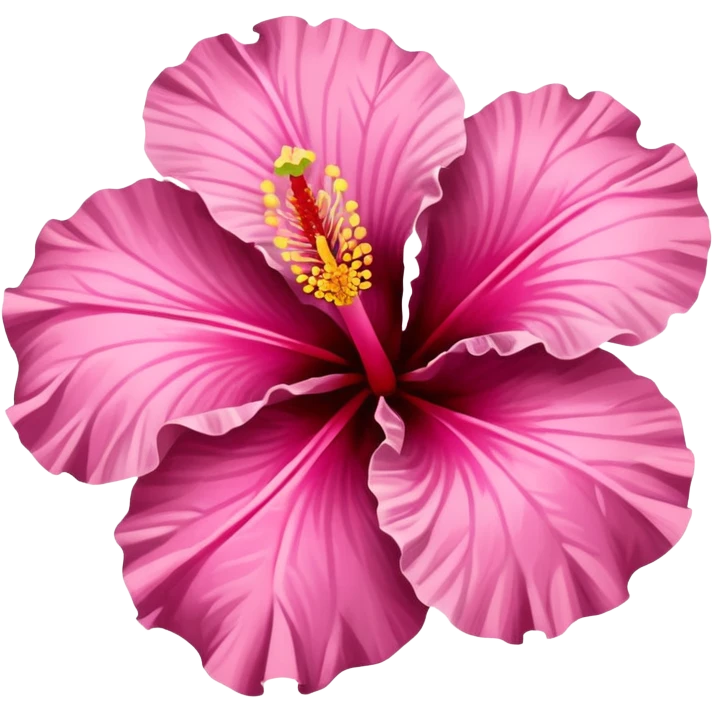 pink hibiscus flower emoji