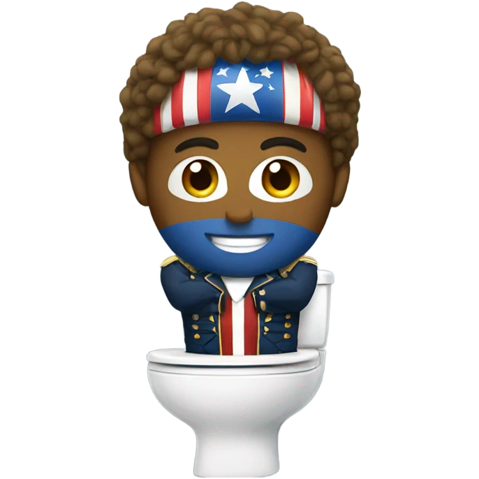 captain merica in toilet emoji