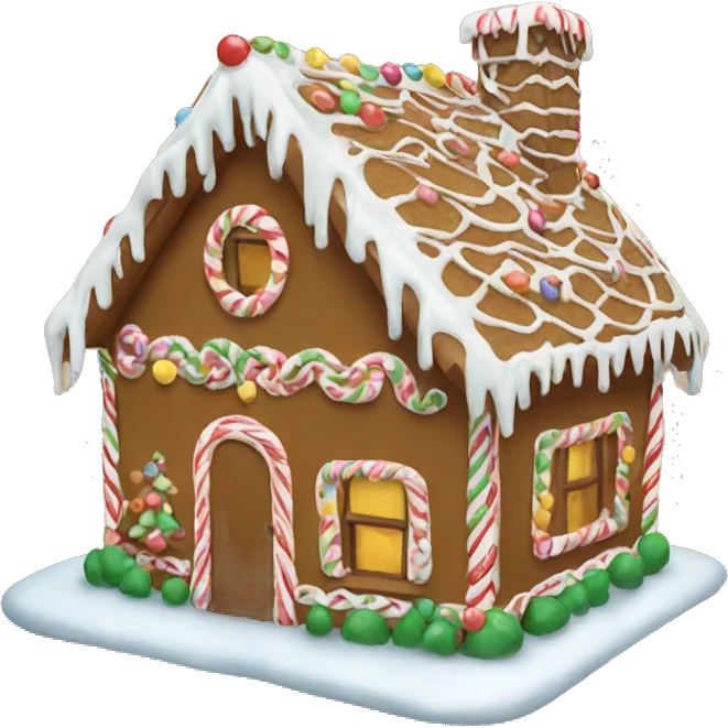 gingerbread house emoji