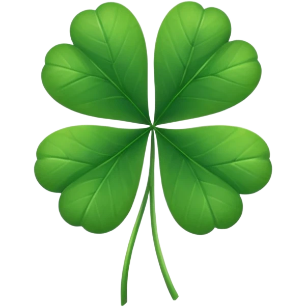 clover with 5 leaves (not 4) emoji