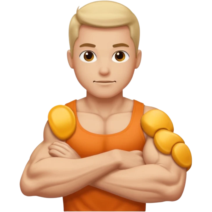 it is biceps, show triceps emoji