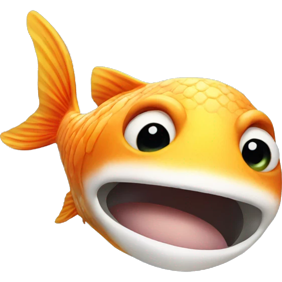 Fish take a selfie emoji