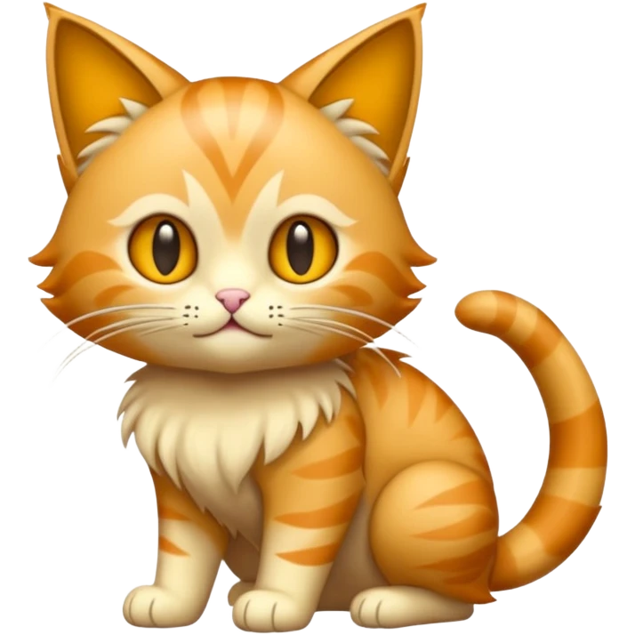 Glameow-Fakémon-hybrid-creature (full body)  emoji