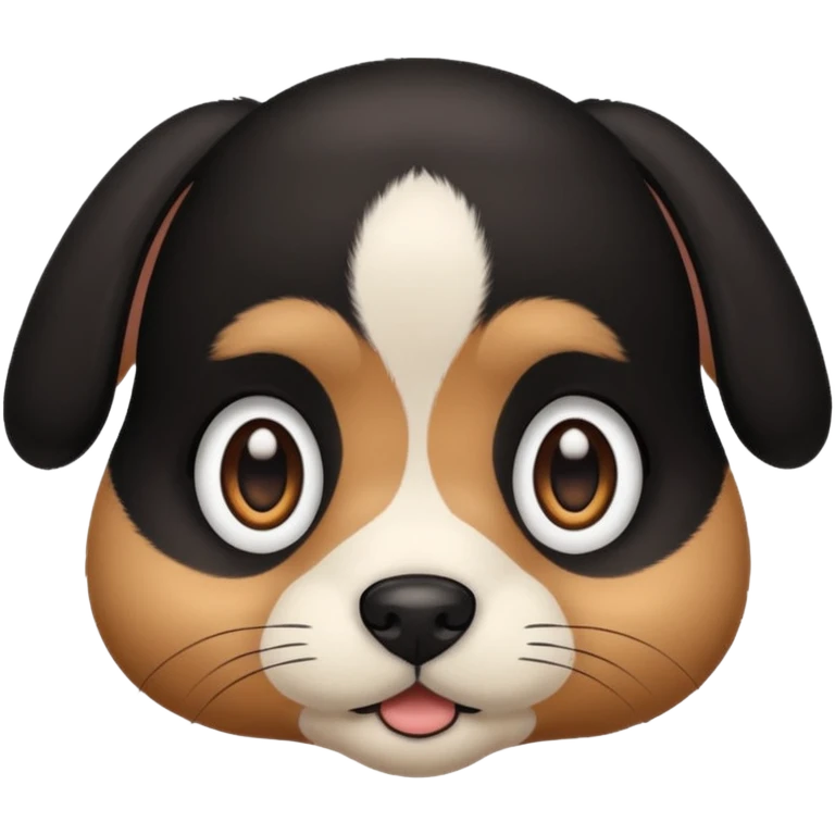 Baby dog face 🐈‍⬛ emoji