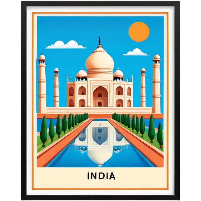 Post card of India  emoji