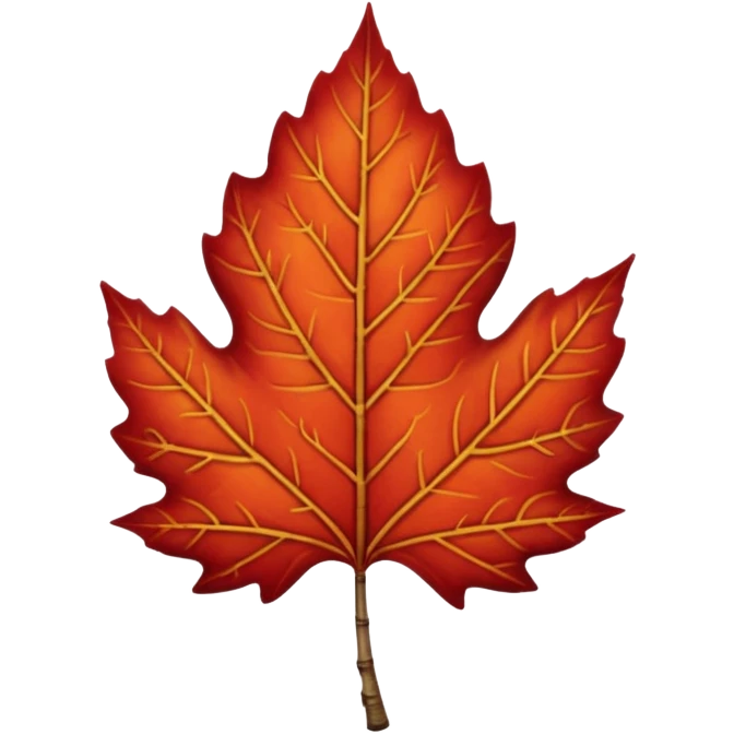 red birch leaf  emoji