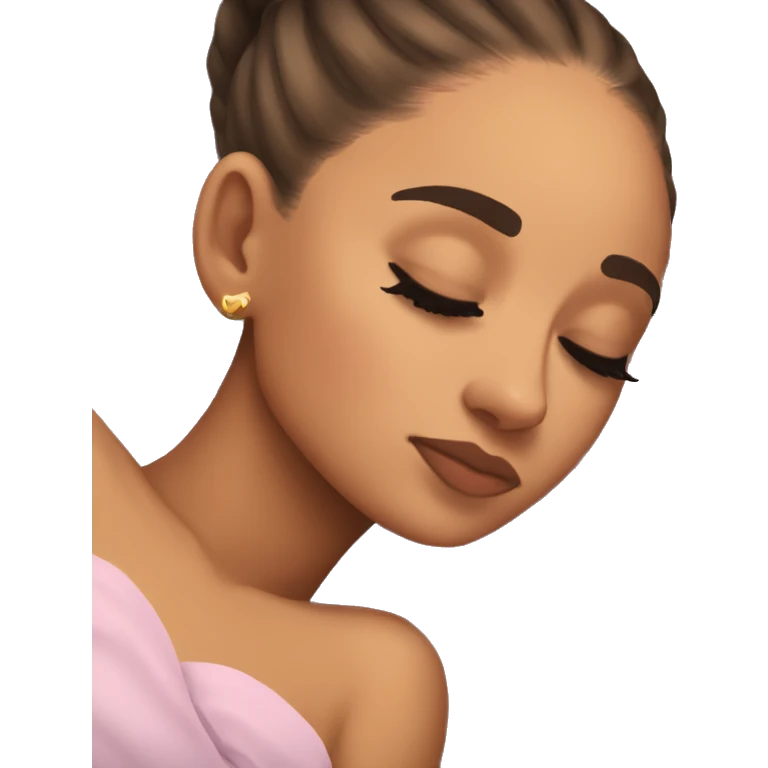 Ariana Grande sleeping emoji