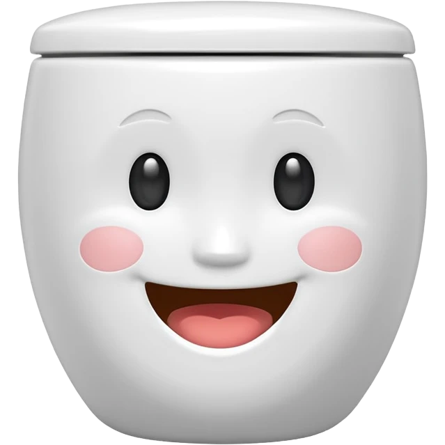 A open 🚽 with a face 😀 emoji