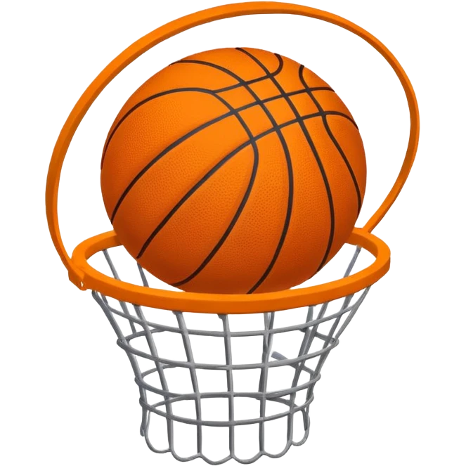 basketball airball emoji, ball missing the basket, whoosh lines emoji