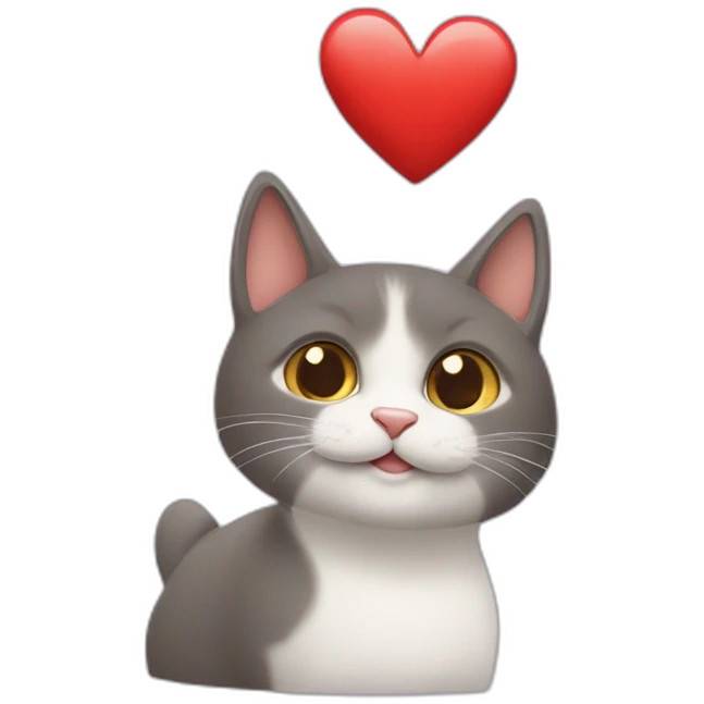 Un Chat qui fait l'amour à un chien emoji