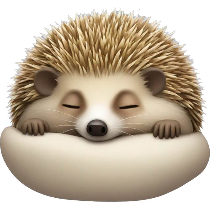 hedgehog sleeping  emoji