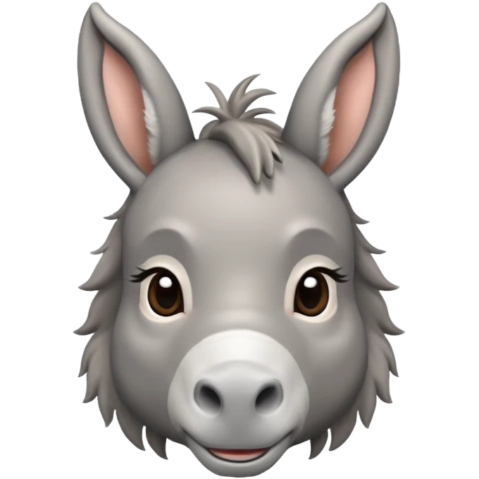 Cute donkey looking sideways emoji