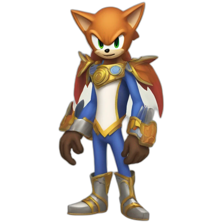 Sonic el erizo en llamas emoji