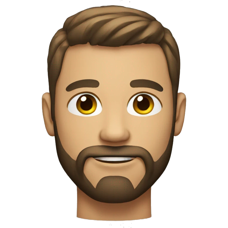Muscular man with beard emoji