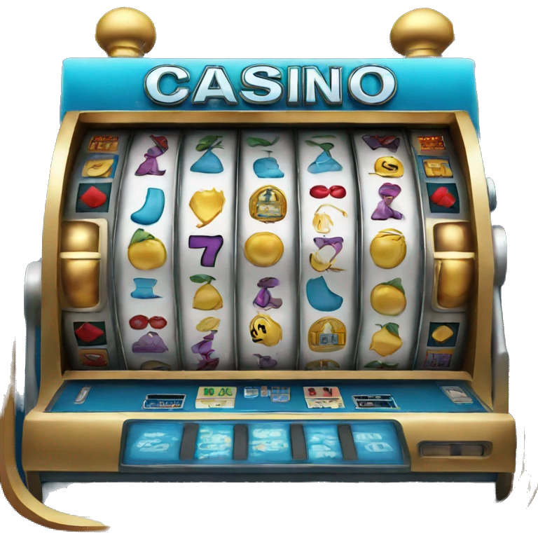 blue casino slot machine emoji