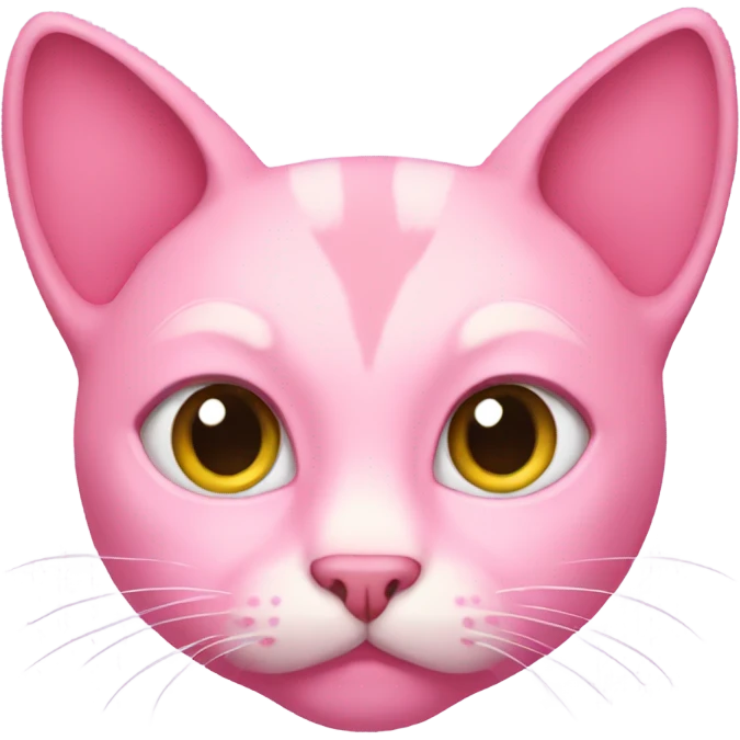 Pink cat emoji