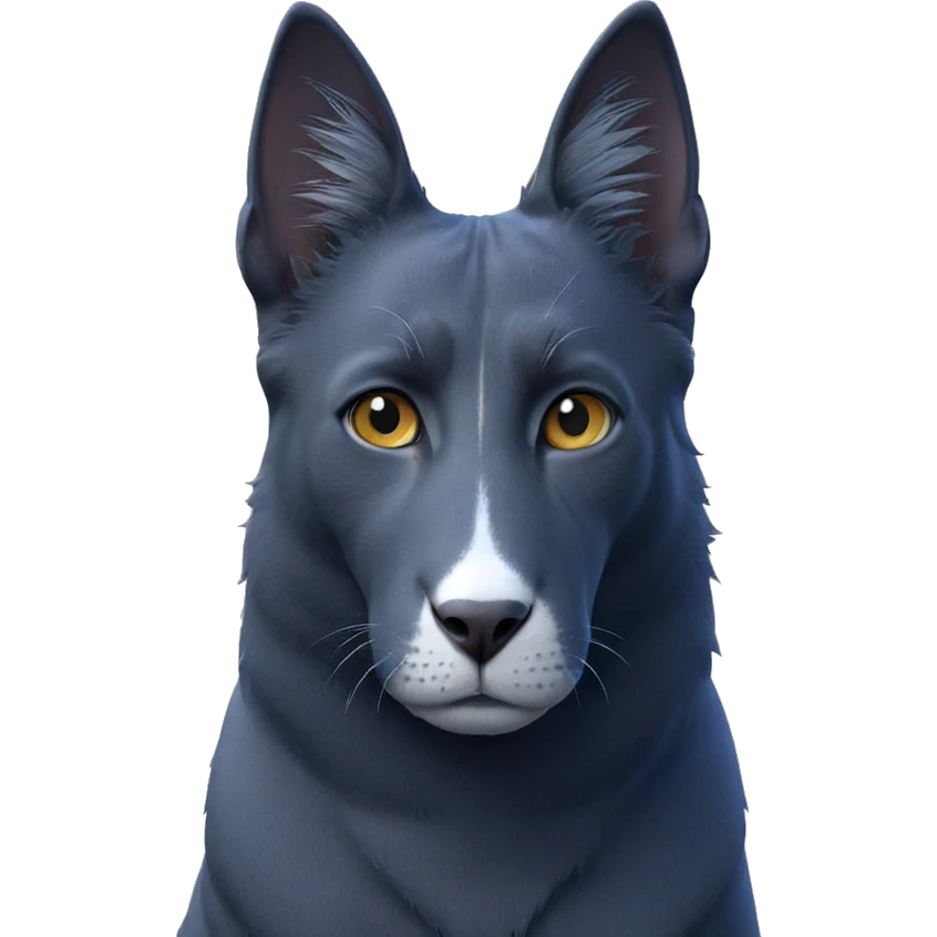 cat gazing with blurry background emoji