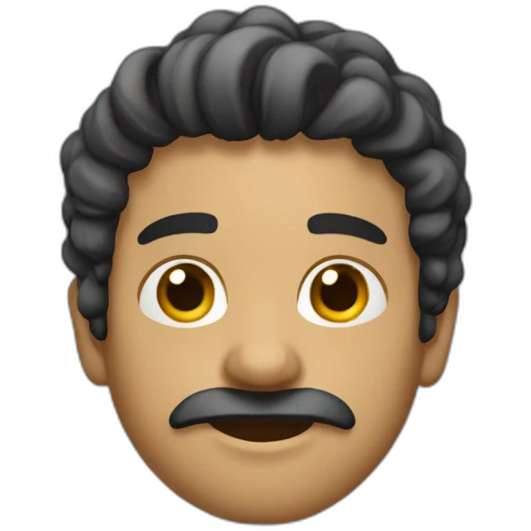 informatico de pelo moreno emoji