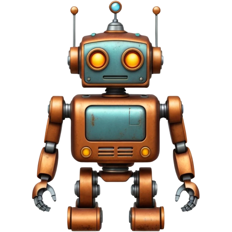vintage Toy, robot, vintage collector. emoji