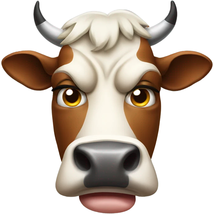 angry cow emoji