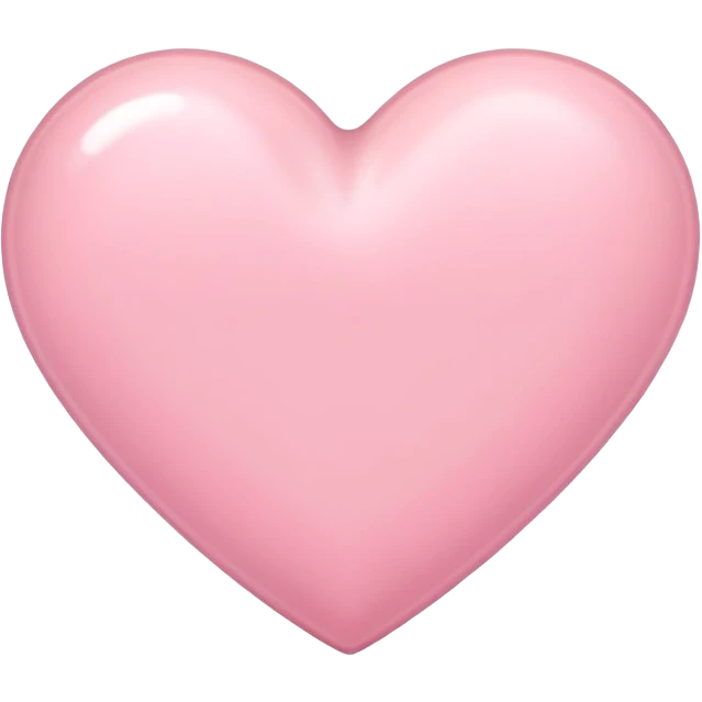 Pastel pink heart  emoji
