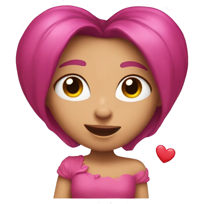 Coquette heart emoji