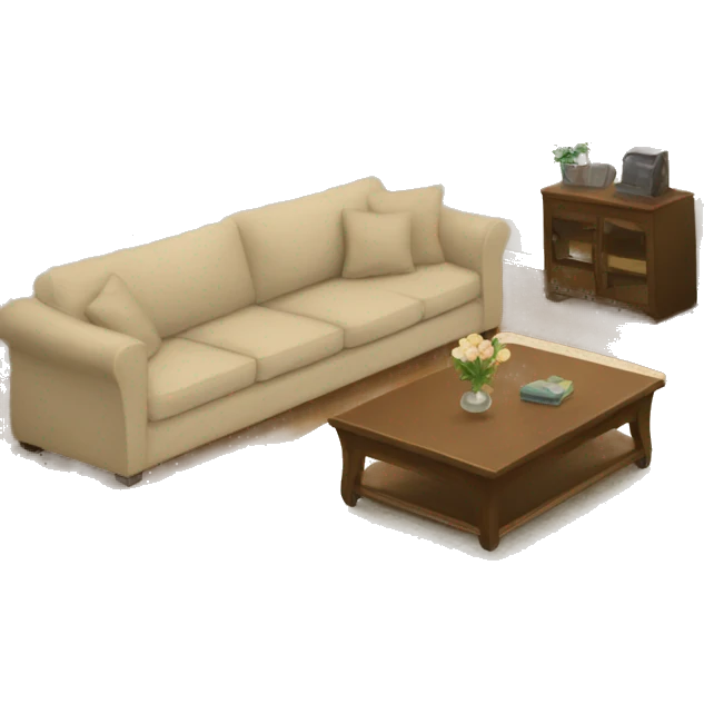 Large beige living room emoji