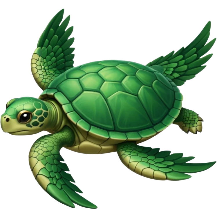 Flying turtle with wings  emoji