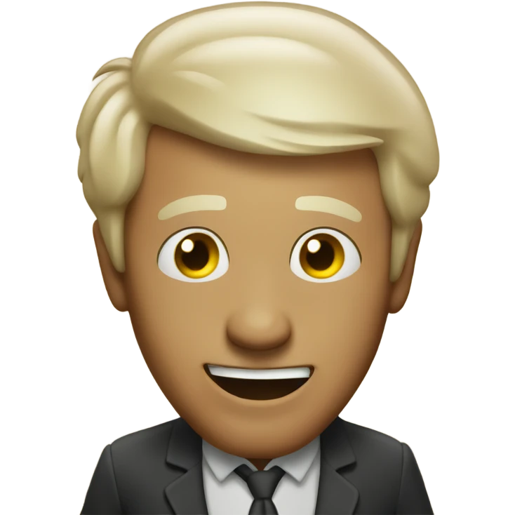 Drunk man celebrating new years emoji