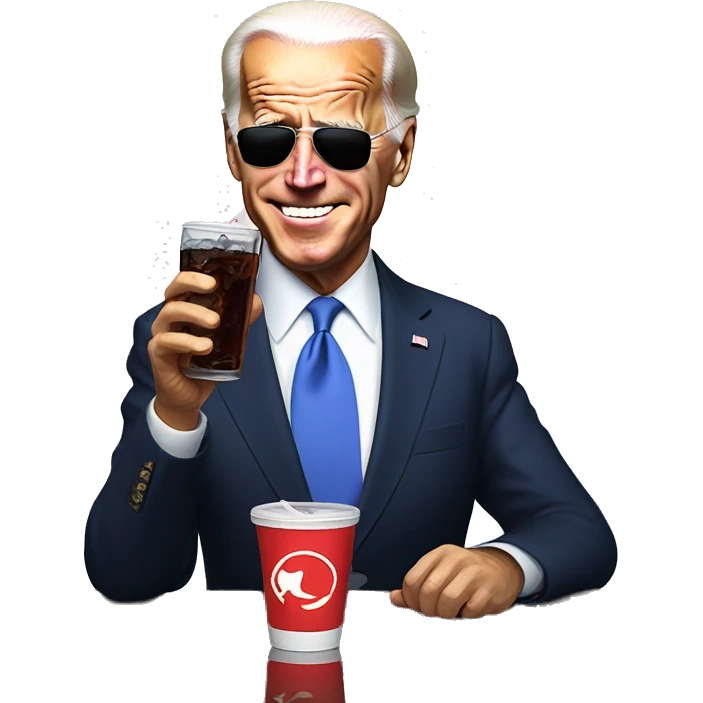 joe biden drinks cola emoji