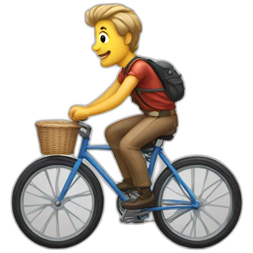 sam parr on a bicycle emoji