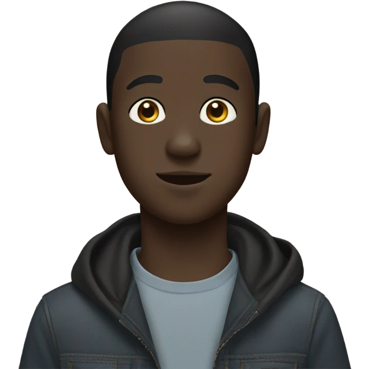 Black Labrador with two white teenage boys both boys have brown hair  emoji
