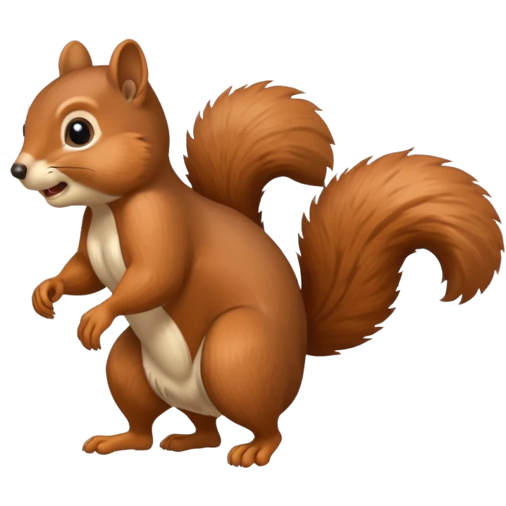 Squirrel kicking  emoji